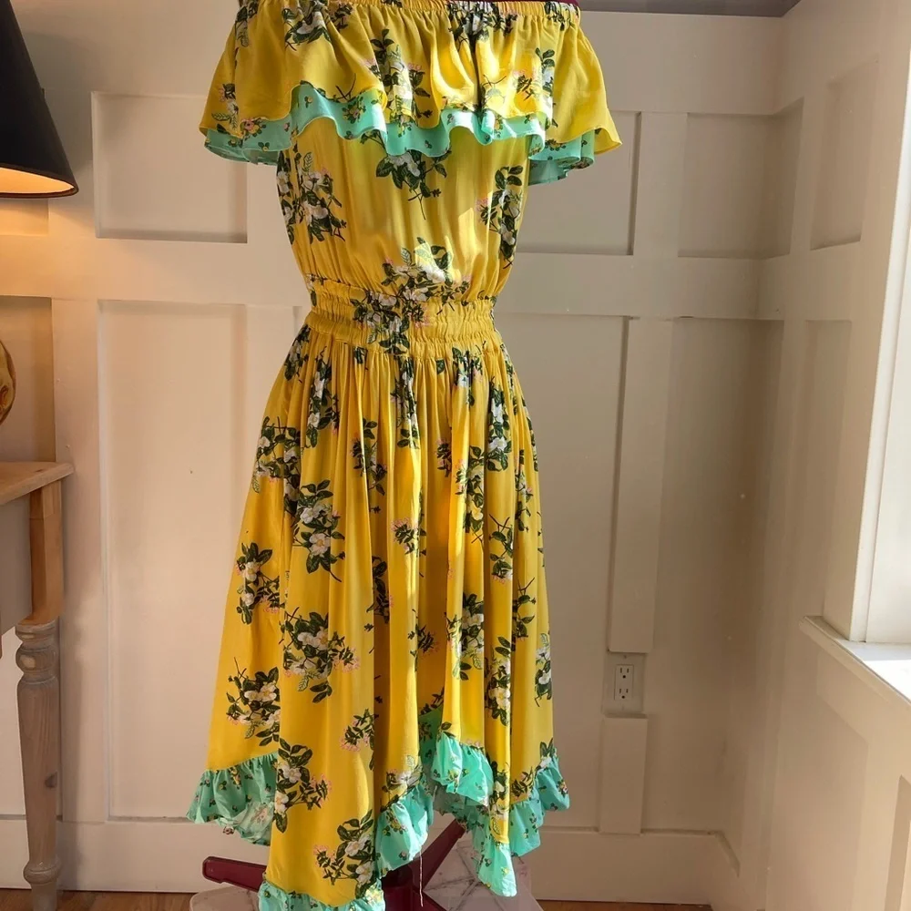 Matilda Jane Yellow Sundress with Flutter Hem Size XS​ - Picture 4 of 12